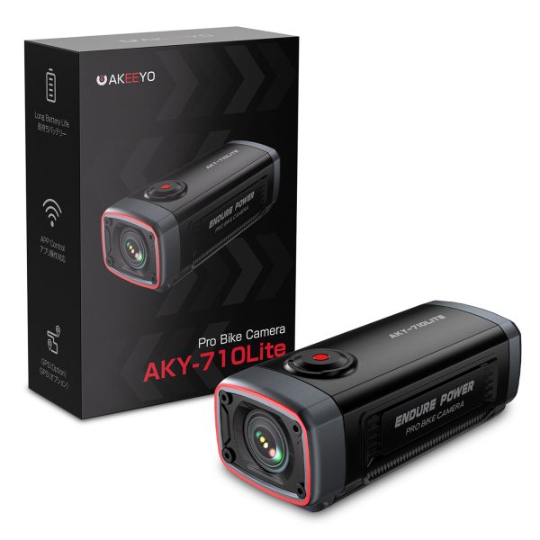 710 Lite 1080P velosipēda stūres sporta kamera - melna