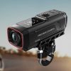 4K sporta kameras videoierakstītājs velosipēdam ar stūres statīvu 730Pro - melns