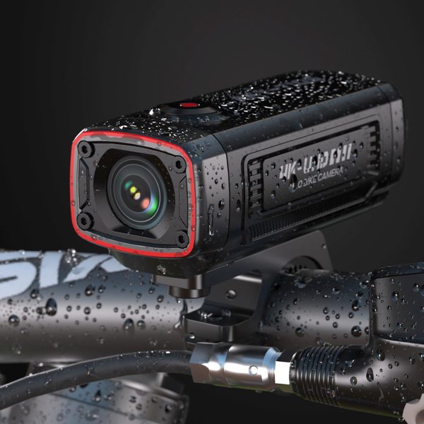 AKY-710S 4K motocikla stūres sporta kameras videoierakstītājs - melns