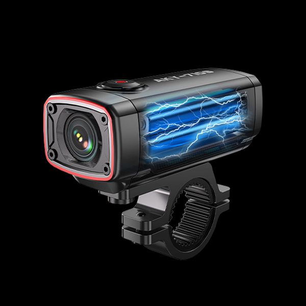 AKY-710S 4K motocikla stūres sporta kameras videoierakstītājs - melns