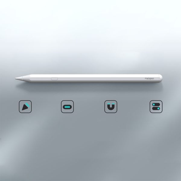 1034844-6-rysik-do-ipada-pencil-a12-bialy-metapen-hurtownia-dropshipping.jpg iPad Pencil A12 irbulis — balts