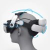 M3 Pro siksniņa Meta Quest 3 VR austiņām ar B2 akumulatoru - balta un melna