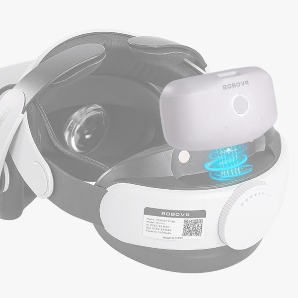 Ārējais akumulators B2 BoboVR M1 / M2 / M3 galvas saitēm 5200mAh - balts