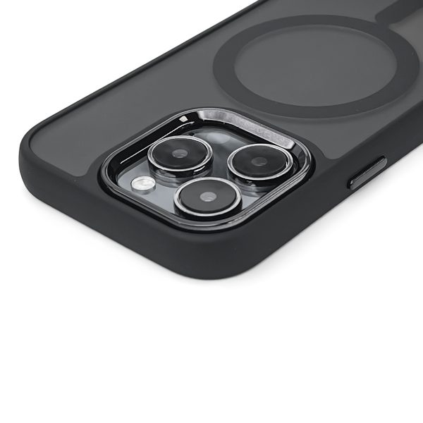 iPhone 16 Pro Max magnētiskās kolekcijas MagSafe vāciņš — melns