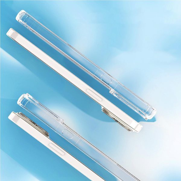 iPhone 16 Pro caurspīdīgs stūra maciņš MagSafe — caurspīdīgs