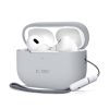 Apple AirPods Pro 1/2 silikona maciņš-pārvalks - pelēks