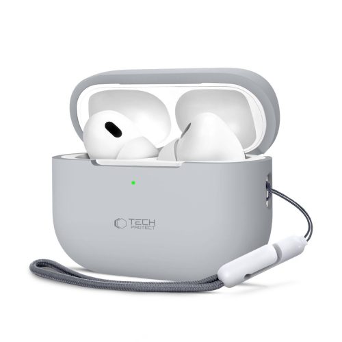 Apple AirPods Pro 1/2 silikona maciņš-pārvalks - pelēks