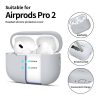 Apple AirPods Pro 1/2 silikona maciņš-pārvalks - pelēks
