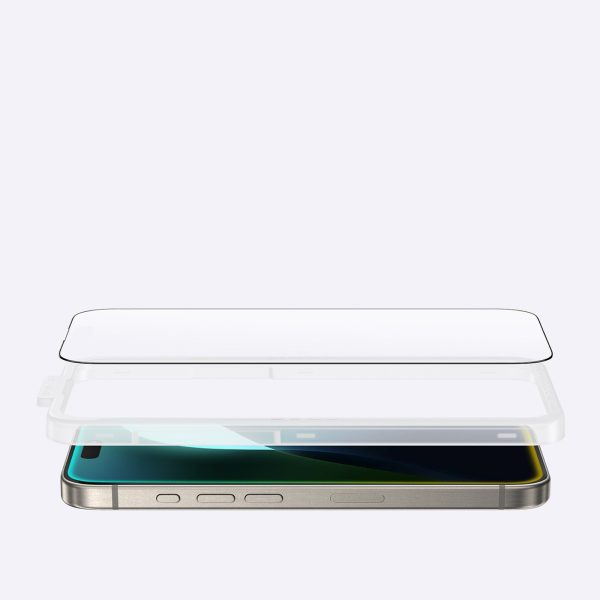 Matēts rūdīts stikls iPhone 16 titāna matētajam stiklam