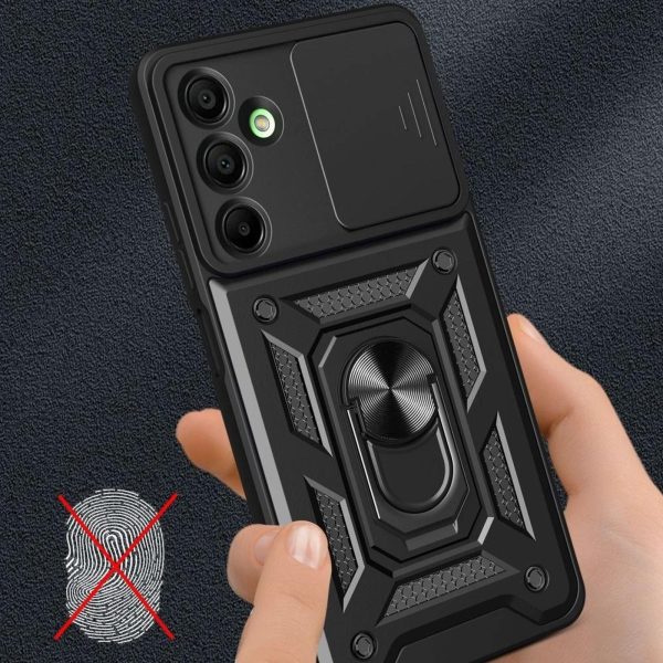 Samsung Galaxy A17 4G / 5G CamShield Pro maciņš-apvalks - melns