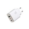 JR-TG6 GaN 30W USB-A USB-C USB-L sienas lādētājs - balts
