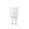JR-TG6 GaN 30W USB-A USB-C USB-L sienas lādētājs - balts