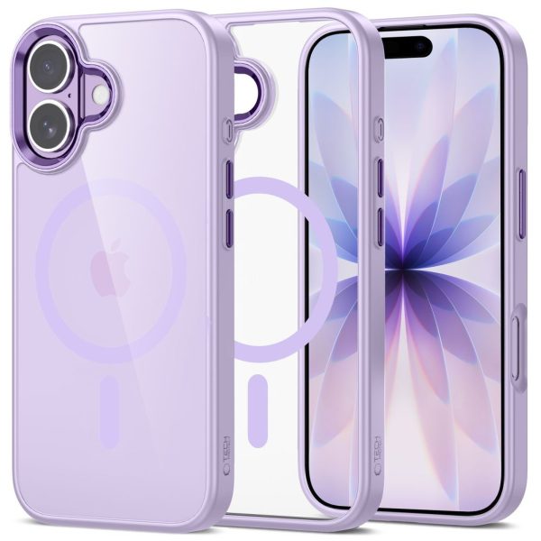 iPhone 17 MagMat MagSafe vāciņš — caurspīdīgs, violets