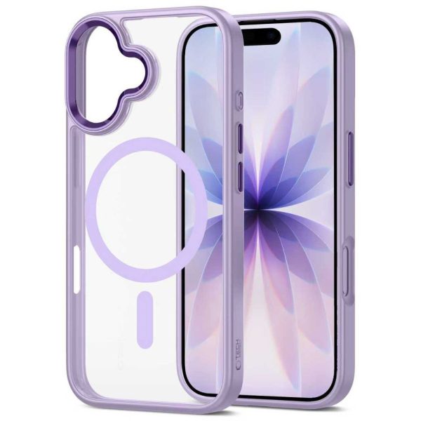 iPhone 17 MagMat MagSafe vāciņš — caurspīdīgs, violets