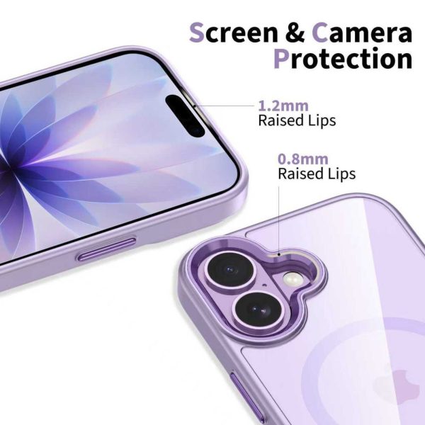 iPhone 17 MagMat MagSafe vāciņš — caurspīdīgs, violets