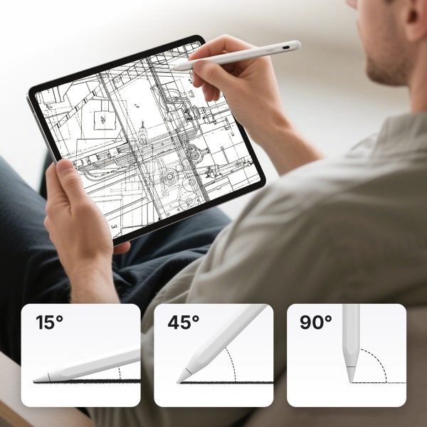 1034897-3-rysik-stylus-do-ipada-pencil-a8-bialy-hurtownia-dropshipping.jpg iPad Pencil A8 irbulis - balts