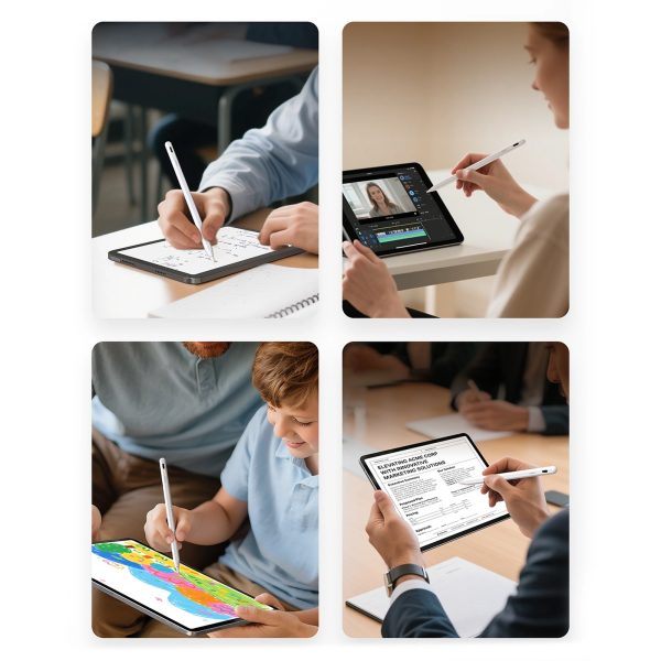 1034897-5-rysik-stylus-do-ipada-pencil-a8-bialy-hurtownia-dropshipping.jpg iPad Pencil A8 irbulis - balts
