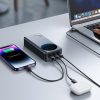 Powerbank 30000mAh USB-A USB-C ar displeju 65W - melns