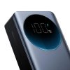 Powerbank 30000mAh USB-A USB-C ar displeju 65W - melns