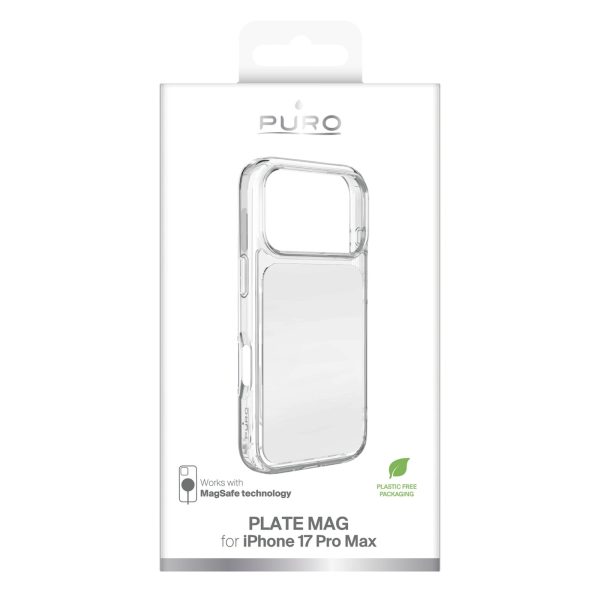 iPhone 17 Pro Max Plate Mag MagSafe vāciņš — balts