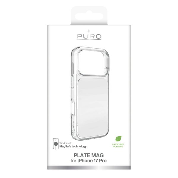 iPhone 17 Pro Plate Mag MagSafe vāciņš — balts