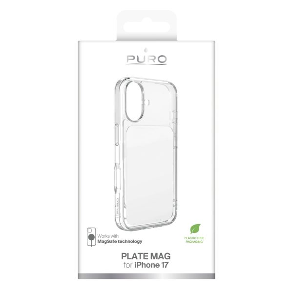 iPhone 17 Plate Mag MagSafe vāciņš — balts