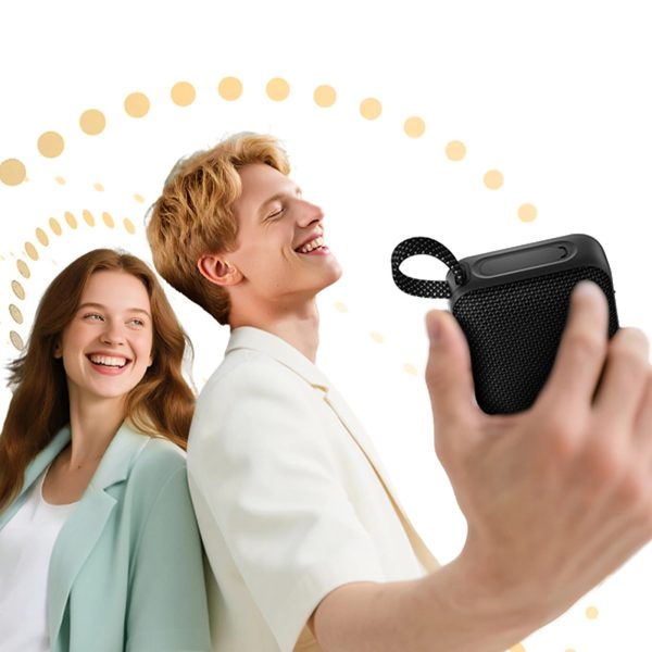 Bezvadu Bluetooth skaļrunis ar RGB fona apgaismojumu IP67 - melns