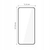 Rūdīts stikls Motorola Edge 70 5G Glass Fit+ melns - 2 gab.