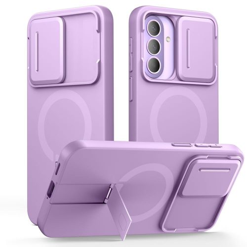 Samsung Galaxy A57 Kevlar Aura MagSafe maciņš ar objektīva pārsegu - violets