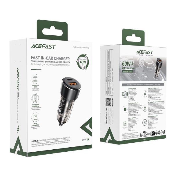1034952-4-ladowarka-samochodowa-usb-a-usb-c-60-w-czarna-acefast-hurtownia-dropshipping.jpg USB-A USB-C 60W automašīnas lādētājs - melns