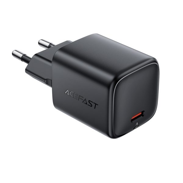 USB-C GaN PD 45W sienas lādētājs - melns