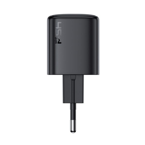 USB-C GaN PD 45W sienas lādētājs - melns