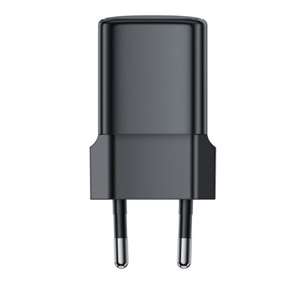 USB-C GaN PD 20W sienas lādētājs - melns