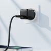 USB-C GaN PD 20W sienas lādētājs - melns