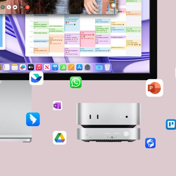 9-in-1 dokstacija ar M.2 SSD cietā diska nodalījumu - sudrabkrāsas