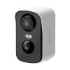 Āra drošības kamera ar saules paneli 2.5K 4MP WiFi 5200mAh - balta