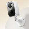 Āra drošības kamera ar saules paneli 2.5K 4MP WiFi 5200mAh - balta