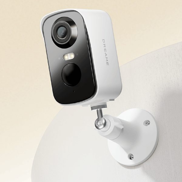 Āra drošības kamera ar saules paneli 2.5K 4MP WiFi 5200mAh - balta