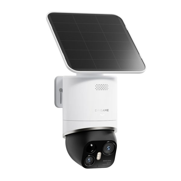 360° āra kamera ar saules paneli 4K 8MP 2.4GHz WiFi 13000mAh - balta