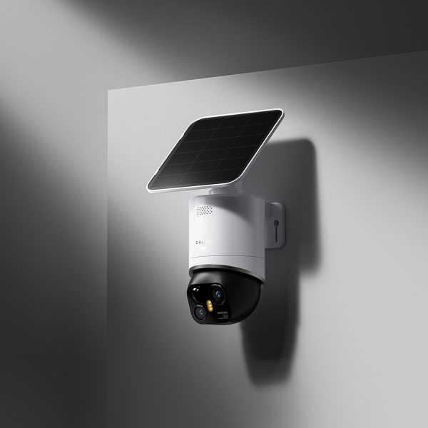 360° āra kamera ar saules paneli 4K 8MP 2.4GHz WiFi 13000mAh - balta