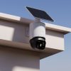 360° āra kamera ar saules paneli 4K 8MP 2.4GHz WiFi 13000mAh - balta