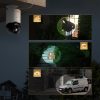 360° āra kamera ar saules paneli 4K 8MP 2.4GHz WiFi 13000mAh - balta