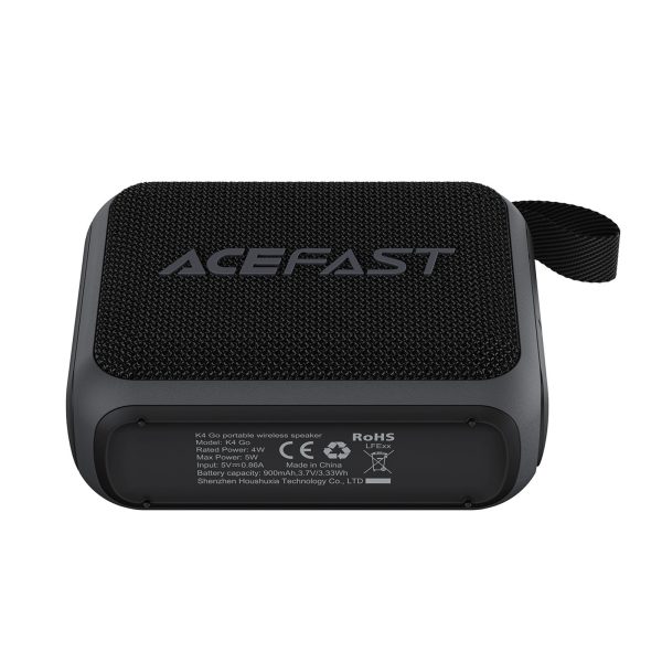 K4 Go Bluetooth IPX7 ūdensizturīgs mini bezvadu skaļrunis - melns
