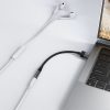 USB-A uz 3,5 mm mini ligzdas adapteris — melns
