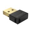 Bluetooth 5.0 USB-A uztvērēja adapteris — melns