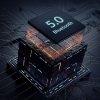 Bluetooth 5.0 USB-A uztvērēja adapteris — melns