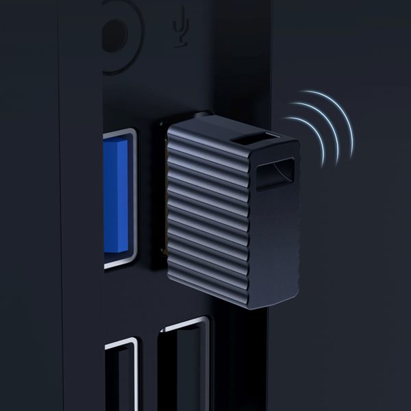 Bluetooth 5.0 USB-A uztvērēja adapteris — melns