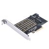 M.2 NVMe un SATA disku paplašināšanas karte — melna