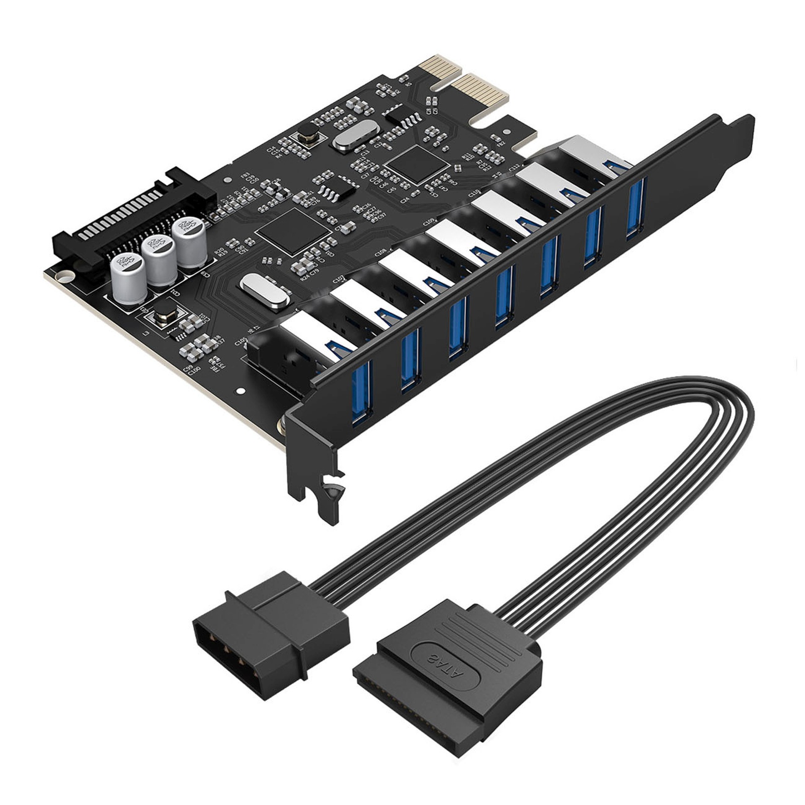PCI-E paplašināšanas karte - 7x USB