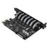 PCI-E paplašināšanas karte - 7x USB 3.0 galda datoram - melna